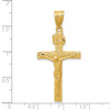 Lex & Lu 14k Yellow Gold INRI Crucifix Pendant LAL73487 - 3 - Lex & Lu