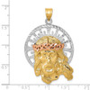 Lex & Lu 14k Tri-color Gold Jesus Pendant - 3 - Lex & Lu