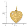 Lex & Lu 14k Yellow Gold Very Special Sister Charm - 4 - Lex & Lu