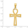 Lex & Lu 14k Yellow Gold Ankh Cross Pendant LAL73565 - 3 - Lex & Lu