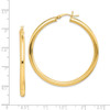 Lex & Lu Sterling Silver Gold-flashed 45mm Grooved Hoop Earrings - 4 - Lex & Lu