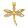 Lex & Lu 14k Yellow Gold Dragonfly Charm - Lex & Lu