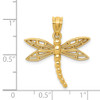 Lex & Lu 14k Yellow Gold Dragonfly Charm - 3 - Lex & Lu