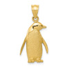 Lex & Lu 14k Yellow Gold Penguin Charm - Lex & Lu