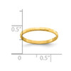 Lex & Lu 14k Yellow Gold Bamboo Toe Ring - 3 - Lex & Lu