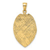 Lex & Lu 14k Yellow Gold Large Badge Pendant - 3 - Lex & Lu