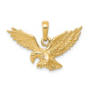 Lex & Lu 14k Yellow Gold Solid Polished Eagle Pendant LAL73760 - Lex & Lu