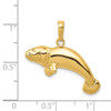 Lex & Lu 14k Yellow Gold Solid Polished Manatee Pendant - 4 - Lex & Lu