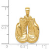 Lex & Lu 14k Yellow Gold Solid Open-Backed Boxing Gloves Pendant LAL73829 - 4 - Lex & Lu