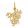 Lex & Lu 14k Yellow Gold Daddy's Little Girl Charm LAL73866 - Lex & Lu