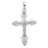 Lex & Lu 14k White Gold Crucifix Pendant LAL73870 - Lex & Lu