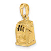 Lex & Lu 14k Yellow Gold 3-D Moveable Slot Machine Pendant - 5 - Lex & Lu