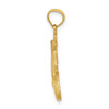 Lex & Lu 14k Yellow Gold D/C Lizard Pendant - 2 - Lex & Lu