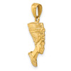 Lex & Lu 14k Yellow Gold 3-D Nefertiti Pendant LAL73978 - 4 - Lex & Lu