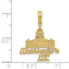 Lex & Lu 14k Yellow Gold Washington D.C. Capitol Building Pendant - 4 - Lex & Lu