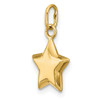 Lex & Lu 14k Yellow Gold 3-D Puffed Star Charm - 5 - Lex & Lu