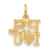 Lex & Lu 14k Yellow Gold P.S. I Love You Charm - 3 - Lex & Lu