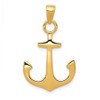 Lex & Lu 14k Yellow Gold Anchor Pendant LAL74071 - Lex & Lu