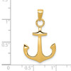 Lex & Lu 14k Yellow Gold Anchor Pendant LAL74071 - 4 - Lex & Lu
