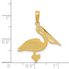 Lex & Lu 14k Yellow Gold Pelican Pendant LAL74087 - 4 - Lex & Lu