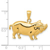 Lex & Lu 14k Yellow Gold Pot Belly Pig Pendant - 4 - Lex & Lu