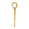 Lex & Lu 14k Yellow Gold Double Tennis Racquet Charm - 4 - Lex & Lu