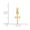Lex & Lu 14k Yellow Gold Polished Cross Charm LAL74187 - 4 - Lex & Lu Lex & Lu 14k Yellow Gold Polished Cross Charm LAL74187 - 4 - Lex & Lu