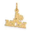 Lex & Lu 14k Yellow Gold #1 Mom Charm LAL74193 - 3 - Lex & Lu