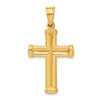 Lex & Lu 14k Yellow Gold Hollow Cross Pendant LAL74211 - 3 - Lex & Lu Lex & Lu 14k Yellow Gold Hollow Cross Pendant LAL74211 - 3 - Lex & Lu