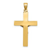 Lex & Lu 14k Yellow Gold Polished Crucifix Pendant LAL74217 - 4 - Lex & Lu