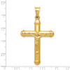 Lex & Lu 14k Yellow Gold Reversible Crucifix /Cross Pendant LAL74219 - 3 - Lex & Lu