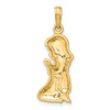 Lex & Lu 14k Yellow Gold Praying Girl Pendant - 3 - Lex & Lu