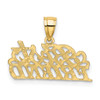 Lex & Lu 14k Yellow Gold Best Friend Charm - 3 - Lex & Lu