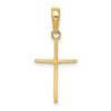 Lex & Lu 14k Yellow Gold Polished Cross Pendant LAL74258 - 3 - Lex & Lu