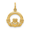 Lex & Lu 14k Yellow Gold Claddagh Charm LAL74263 - Lex & Lu