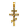 Lex & Lu 14k Yellow Gold Eastern Orthodox Crucifix Charm - 4 - Lex & Lu