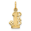 Lex & Lu 14k Yellow Gold #1 Dad Charm LAL74306 - Lex & Lu