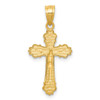 Lex & Lu 14k Yellow Gold Small Crucifix Charm - 4 - Lex & Lu