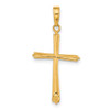 Lex & Lu 14k Yellow Gold Cross Pendant LAL74425 - 3 - Lex & Lu