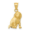 Lex & Lu 14k Yellow Gold Dog Charm LAL74454 - Lex & Lu