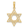 Lex & Lu 14k Yellow Gold Star of David Pendant LAL74529 - 3 - Lex & Lu