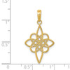 Lex & Lu 14k Yellow Gold Celtic Knot Pendant - 3 - Lex & Lu