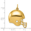Lex & Lu 14k Yellow Gold Polished Football Helmet Pendant - 3 - Lex & Lu