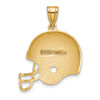 Lex & Lu 14k Yellow Gold Polished Football Helmet Pendant - 4 - Lex & Lu