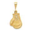 Lex & Lu 14k Yellow Gold Boxing Glove Charm - Lex & Lu