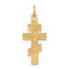 Lex & Lu 14k Yellow Gold Eastern Orthodox Cross Charm LAL74751 - 4 - Lex & Lu