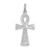 Lex & Lu 14k White Gold Ankh Cross Pendant LAL74752 - 4 - Lex & Lu