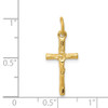 Lex & Lu 14k Yellow Gold Crucifix Charm LAL74755 - 3 - Lex & Lu