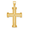 Lex & Lu 14k Yellow Gold Polished Latin Cross Pendant LAL74770 - 3 - Lex & Lu