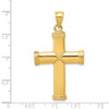 Lex & Lu 14k Yellow Gold Polished Latin Cross Pendant LAL74770 - 4 - Lex & Lu